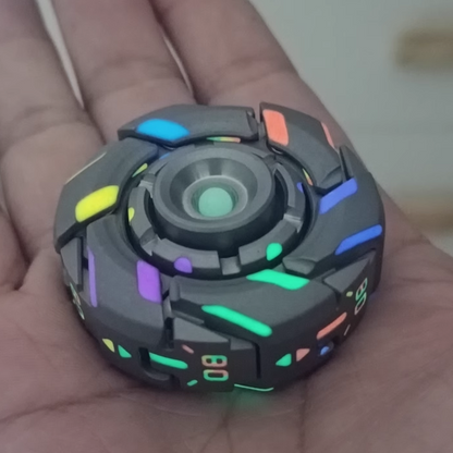 Stainless Steel Fidget Spinner – WarpFang Mecha with EDC Stress Relief Toy