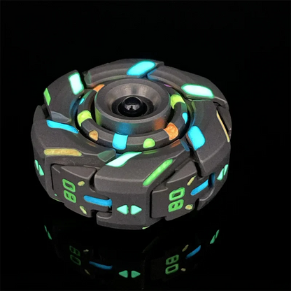 Stainless Steel Fidget Spinner – WarpFang Mecha with EDC Stress Relief Toy