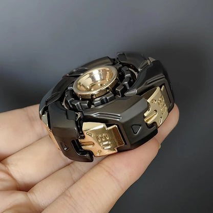 Stainless Steel Fidget Spinner – WarpFang Mecha with EDC Stress Relief Toy