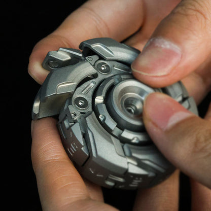 Stainless Steel Fidget Spinner – WarpFang Mecha with EDC Stress Relief Toy