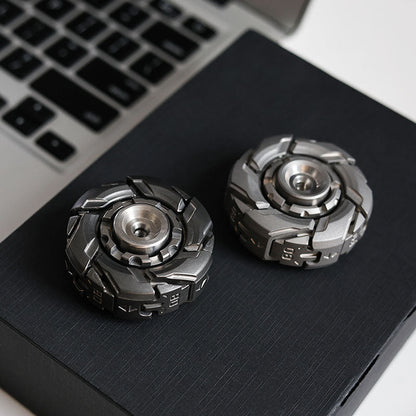 Stainless Steel Fidget Spinner – WarpFang Mecha with EDC Stress Relief Toy