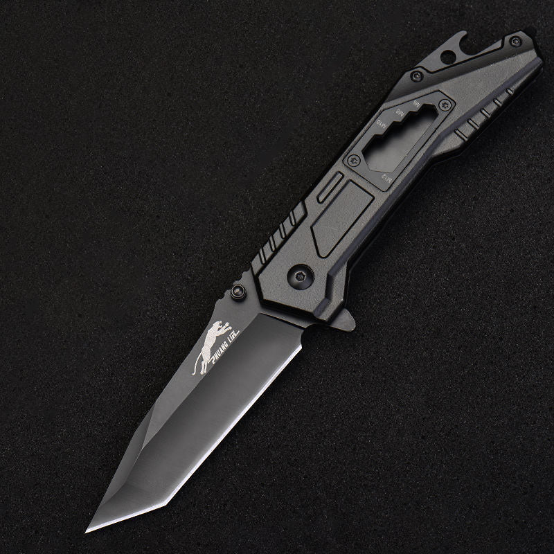 Stainless Steel Folding Knife – Leopard's Edge Multipurpose Pocket