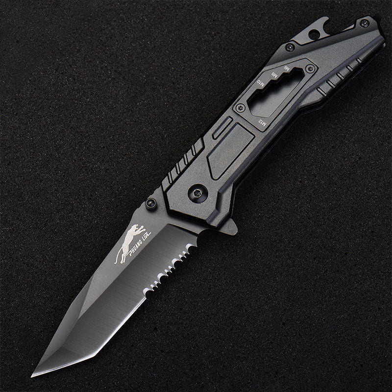 Stainless Steel Folding Knife – Leopard's Edge Multipurpose Pocket