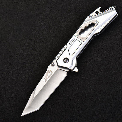 Stainless Steel Folding Knife – Leopard's Edge Multipurpose Pocket