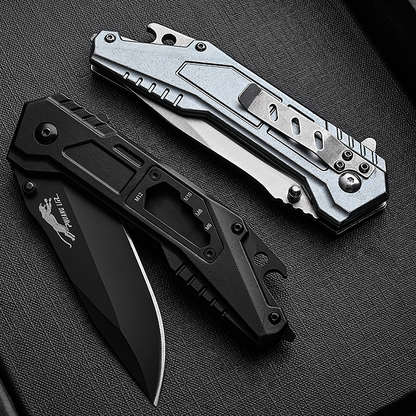 Stainless Steel Folding Knife – Leopard's Edge Multipurpose Pocket