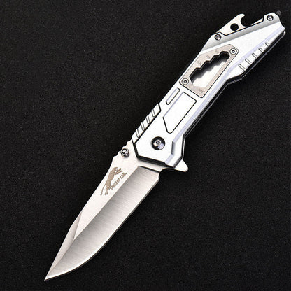 Stainless Steel Folding Knife – Leopard's Edge Multipurpose Pocket