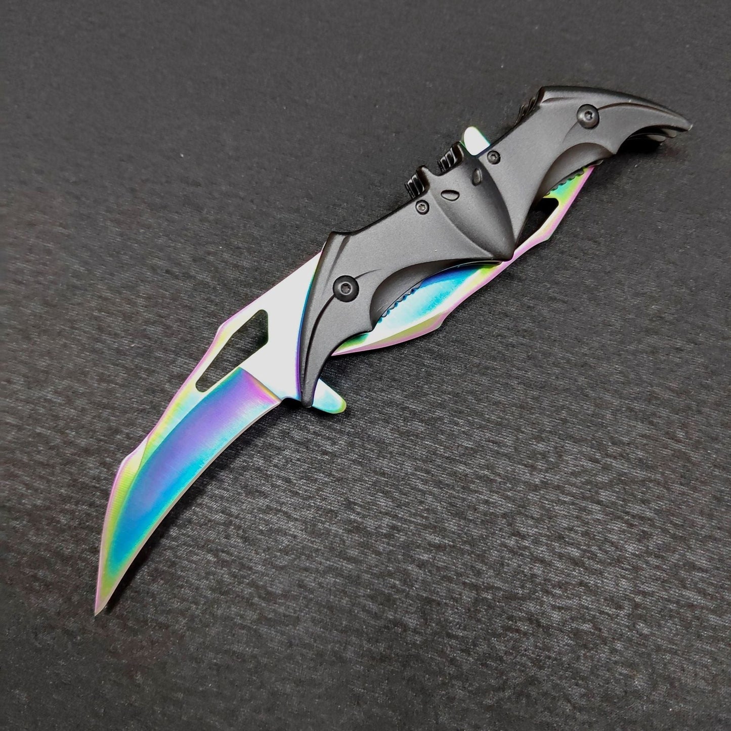 Stainless Steel Folding Knife – The Bat Double-Sided with 3Cr13 EDC