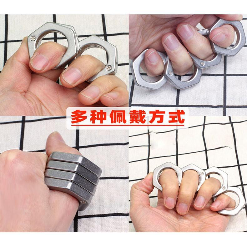 Stainless Steel Folding Knuckles – 304 Hexagon Transformable with Stonewash 110g