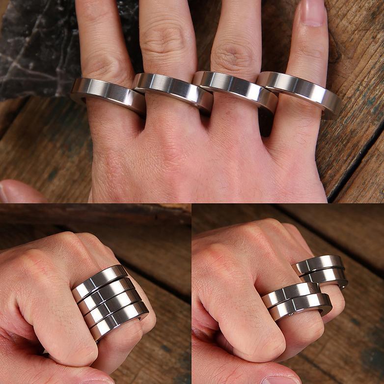 Stainless Steel Four Finger Knuckles – 304 Folding with Transformable Security Friendly