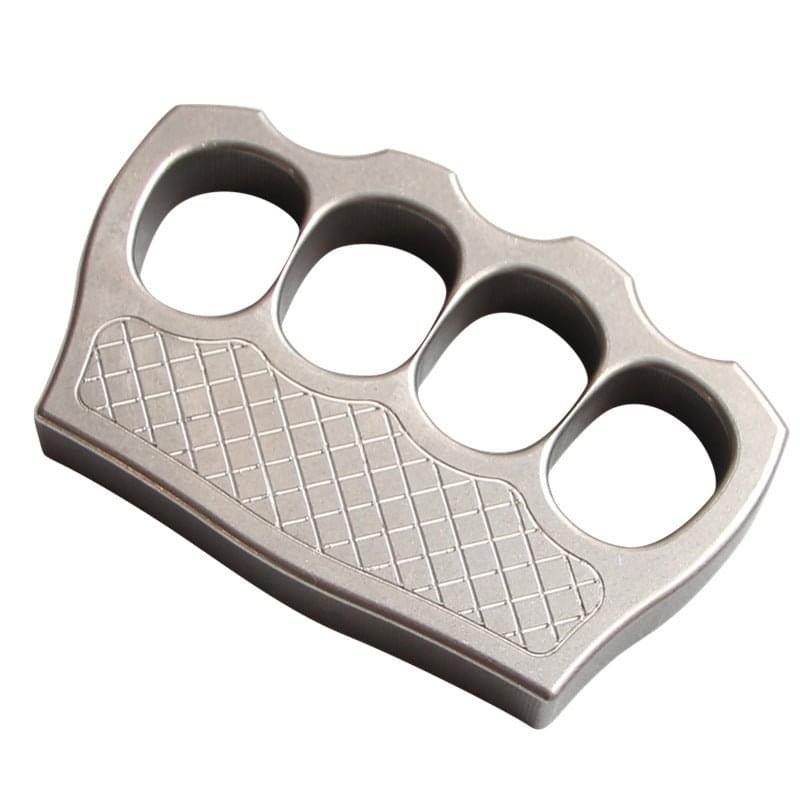 Stainless Steel Four Finger Knuckles – 304 Ultra-Thick 16mm with Textured Stonewash
