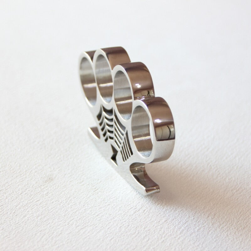 Stainless Steel Four Finger Knuckles for Alternative Styling, Collecting, And Everyday