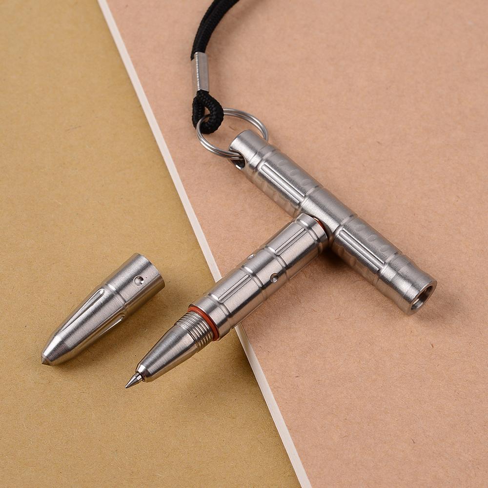Stainless Steel Glass Breaker Tactical Pen – 304 with Push Dagger Transformer Tungsten