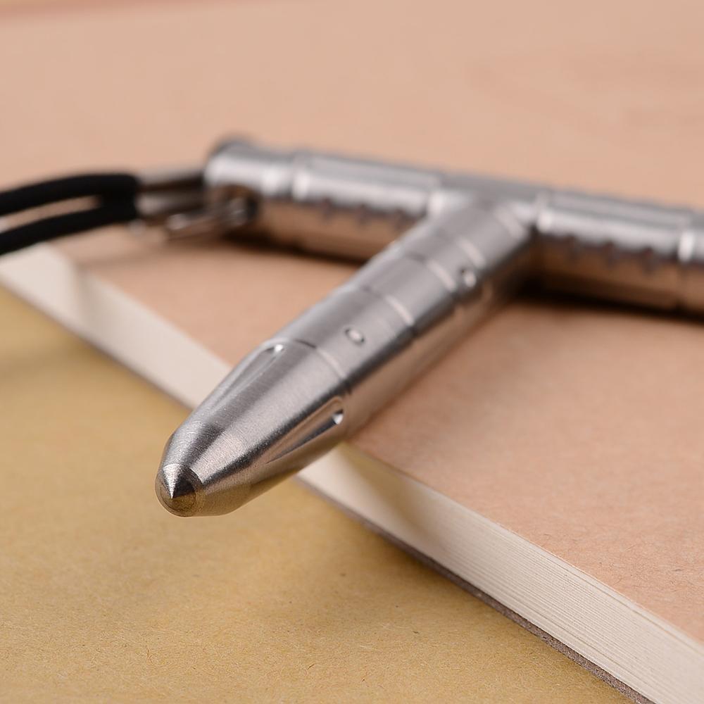 Stainless Steel Glass Breaker Tactical Pen – 304 with Push Dagger Transformer Tungsten