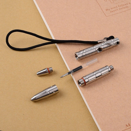 Stainless Steel Glass Breaker Tactical Pen – 304 with Push Dagger Transformer Tungsten