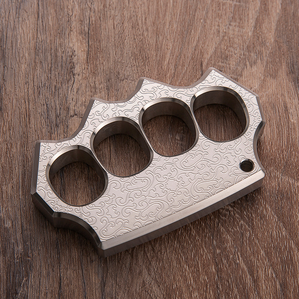 Stainless Steel Knuckles – 304 Black Wukong with Chinese Traditional Engraving 15mm