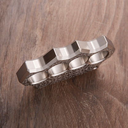 Stainless Steel Knuckles – 304 Black Wukong with Chinese Traditional Engraving 15mm