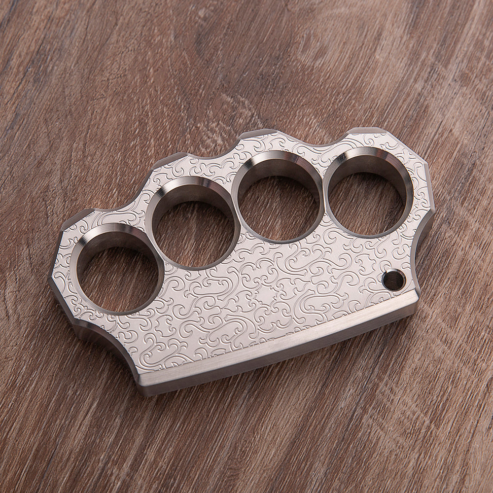 Stainless Steel Knuckles – 304 Black Wukong with Chinese Traditional Engraving 15mm