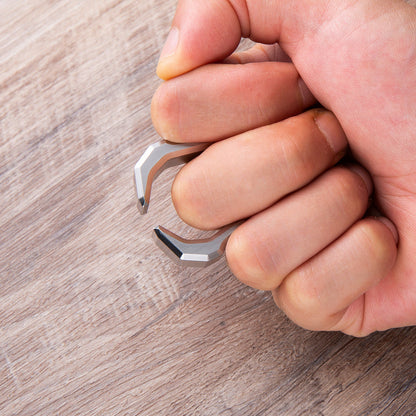 Stainless Steel Knuckles – 304 Tuning Fork Single EDC with Musical Self Defense Ring
