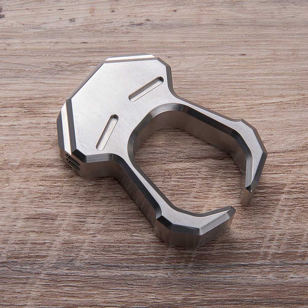 Stainless Steel Knuckles – 304 Tuning Fork Single EDC with Musical Self Defense Ring