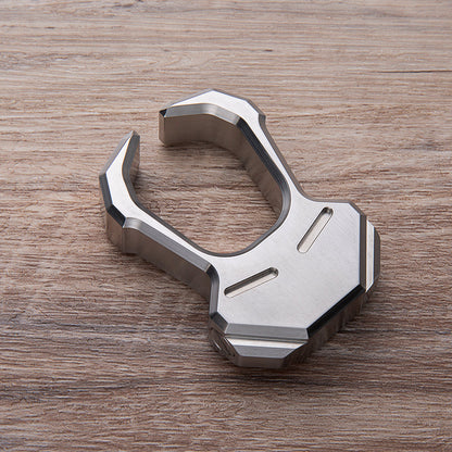 Stainless Steel Knuckles – 304 Tuning Fork Single EDC with Musical Self Defense Ring