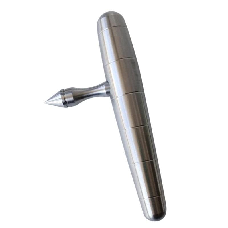 Stainless Steel Kubotan Keychain – 304 Baby Tonfa with Detachable 60mm Spike Heavy