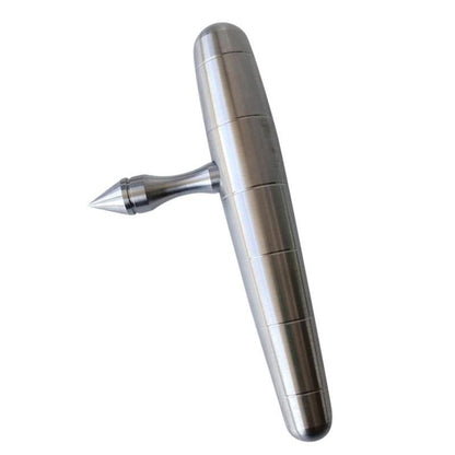 Stainless Steel Kubotan Keychain – 304 Baby Tonfa with Detachable 60mm Spike Heavy