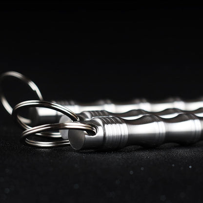 Stainless Steel Kubotan Keychain – 304 Bamboo Self Defense for Desk Breaks, Collecting