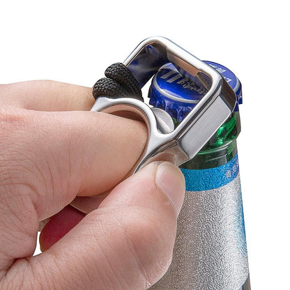 Stainless Steel Ring – 304 Single Finger with 12mm Thick Bottle Opener Multi-Tool