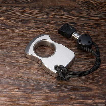 Stainless Steel Single Finger Knuckles – 304 Ring with Brushed EDC Self Defense