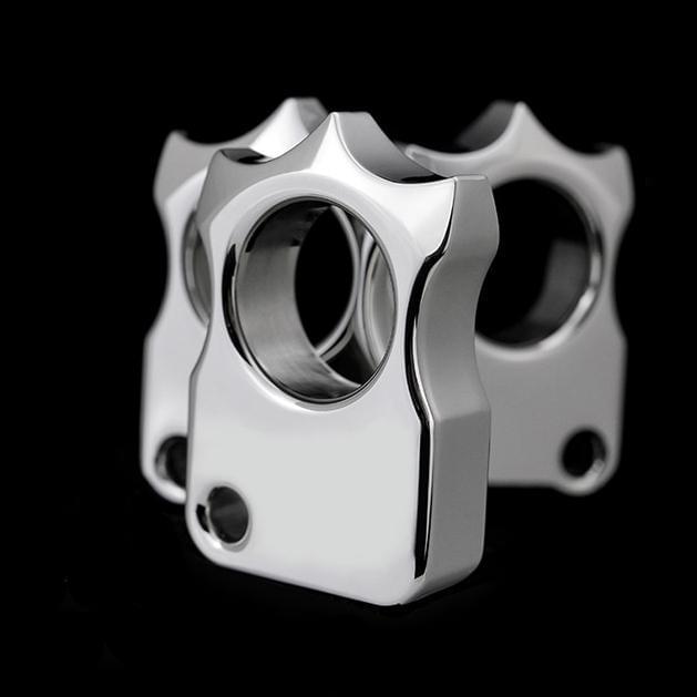 Stainless Steel Single Finger Knuckles – 304 Ultra-Thick Polished Ring with 14mm EDC