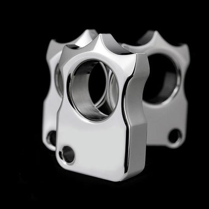 Stainless Steel Single Finger Knuckles – 304 Ultra-Thick Polished Ring with 14mm EDC