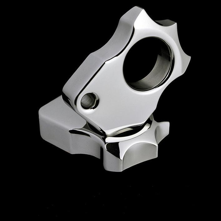 Stainless Steel Single Finger Knuckles – 304 Ultra-Thick Polished Ring with 14mm EDC