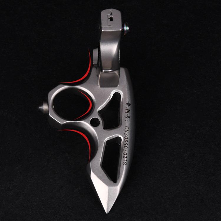 Stainless Steel Slingshot – 404C Spiked Ring with 3-in-1 EDC Multi-Tool