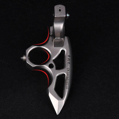 Stainless Steel Slingshot – 404C Spiked Ring with 3-in-1 EDC Multi-Tool