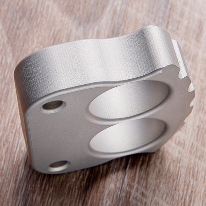 Stainless Steel Two Finger Knuckles – 304 with 16mm Ultra Thick Sandblast Finish