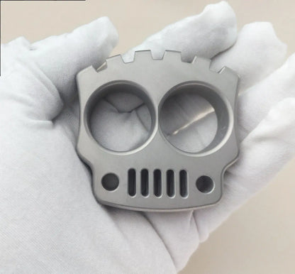 Stainless Steel Two-Finger Skull Weight – 304 Steel 200g Heavy EDC Collectible