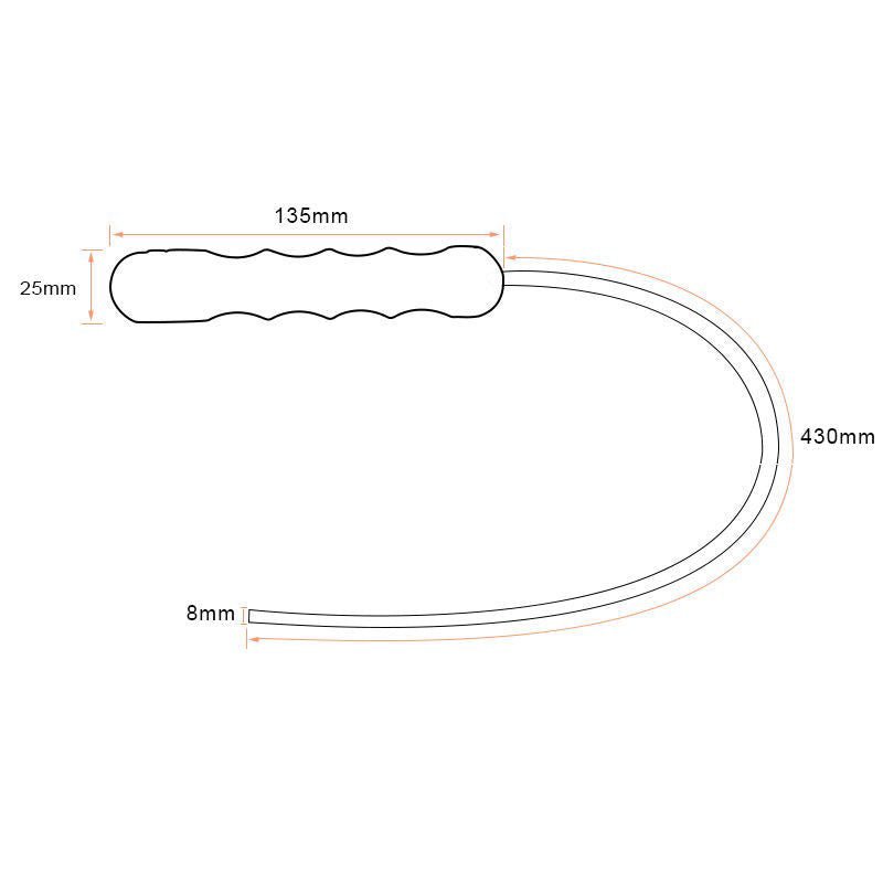 Steel Baton – 56cm Cable Self Defense Whip with Wooden Handle Emergency Tool