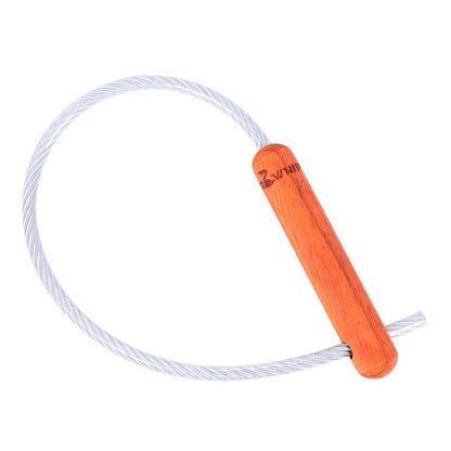 Steel Baton – 60cm Tactical Self Defense Whip with Wooden Handle Cable