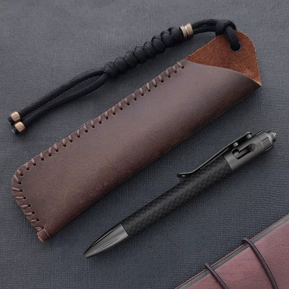 Steel Bolt Action Tactical Pen – Carbon Fiber with Tungsten Glass Breaker EDC