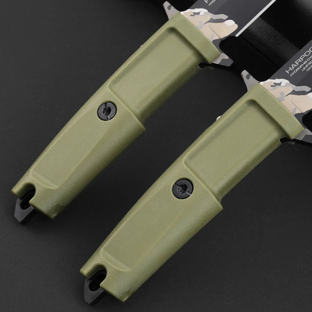 Steel Bushcraft Knife – Fixed Blade Tactical N690Co Tanto Tip Survival Spear Hunting