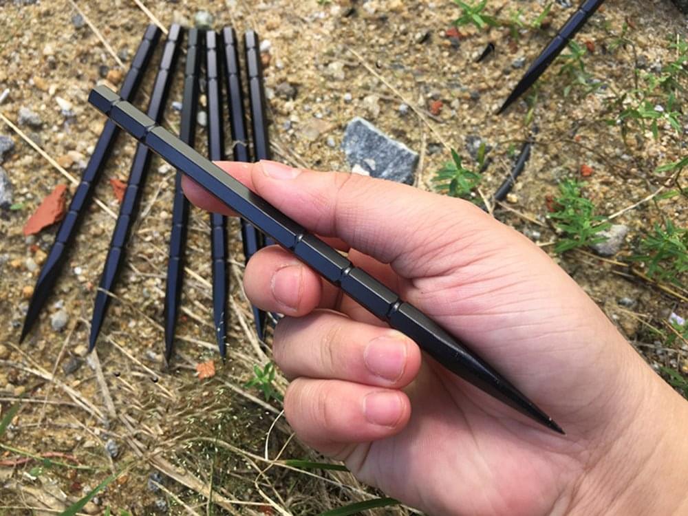 Steel Compact EDC Tool – 3Cr17 Throwing Spikes with 3-Piece Set 59HRC Hardened