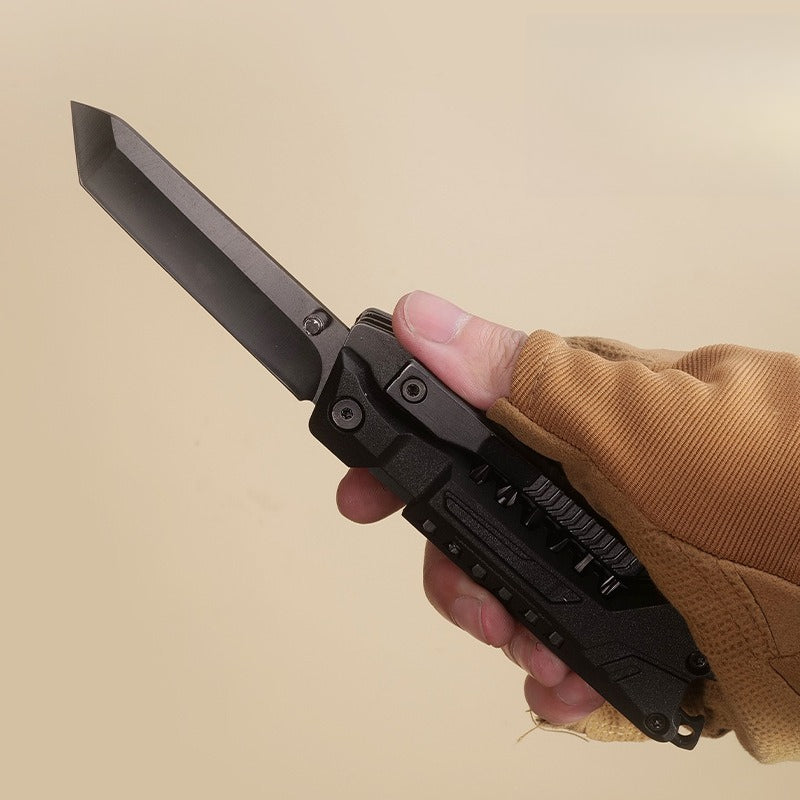 Steel EDC Knife – MultiVex 14-in-1 Tactical Multi-Tool with All- Compact