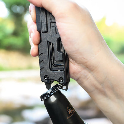Steel EDC Knife – MultiVex 14-in-1 Tactical Multi-Tool with All- Compact