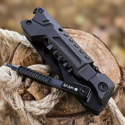 Steel EDC Knife – MultiVex 14-in-1 Tactical Multi-Tool with All- Compact