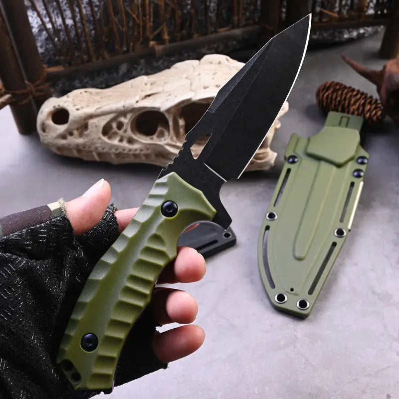 Steel EDC Knife – Survival 8Cr13MoV Fire Starter Kit Camping Outdoor Mountaineering