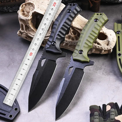 Steel EDC Knife – Survival 8Cr13MoV Fire Starter Kit Camping Outdoor Mountaineering