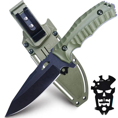 Steel EDC Knife – Survival 8Cr13MoV Fire Starter Kit Camping Outdoor Mountaineering