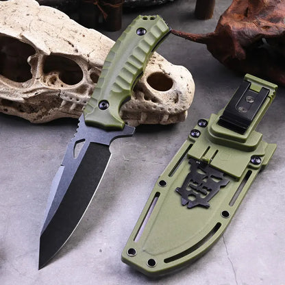 Steel EDC Knife – Survival 8Cr13MoV Fire Starter Kit Camping Outdoor Mountaineering
