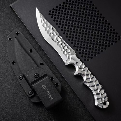 Steel Fixed Blade Knife – Hunting VG10 Leather Sheath Kydex Sheath Outdoor Collector