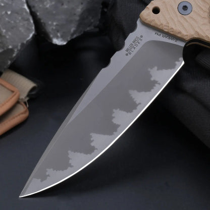 Steel Fixed Blade Knife – Juggernaut Z-WEAR 8mm Overbuilt with Tactical Pry